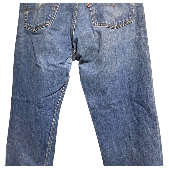 Vintage Levis 501 XX Jeans Madein USA Button Fly Shrink to Fit Blue Denim Levi S - Picture 13 of 15